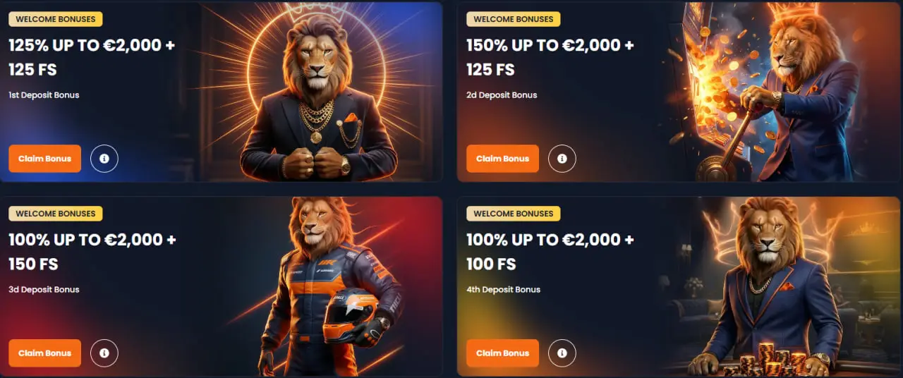 luckylion casino promotions programs