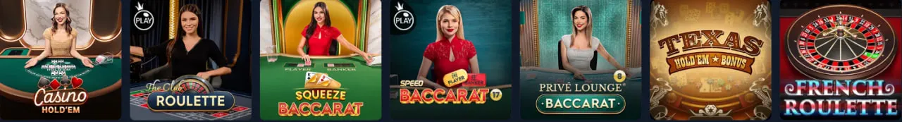 luckylion casino table games