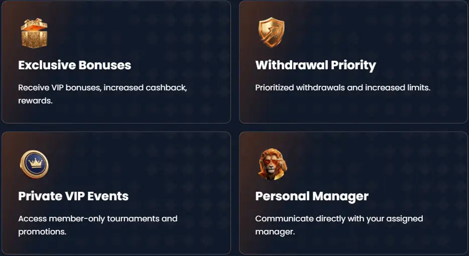 luckylion casino vip club